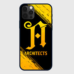 Чехол для iPhone 12 Pro Max Architects - gold gradient, цвет: 3D-черный