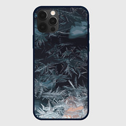 Чехол для iPhone 12 Pro Max Зимний шарм снежинок, цвет: 3D-черный