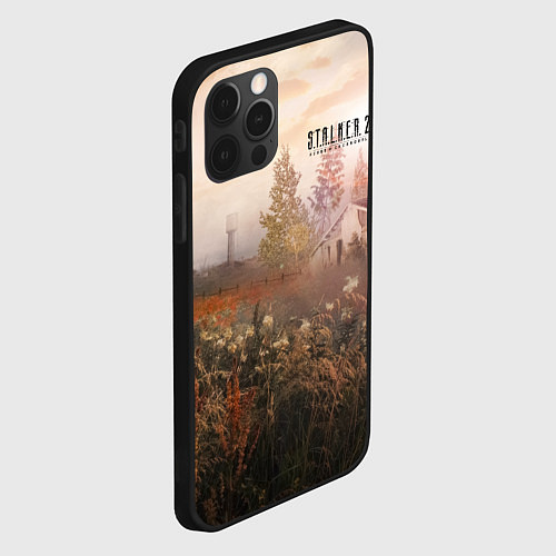 Чехол iPhone 12 Pro Max STALKER 2 посёлок / 3D-Черный – фото 2