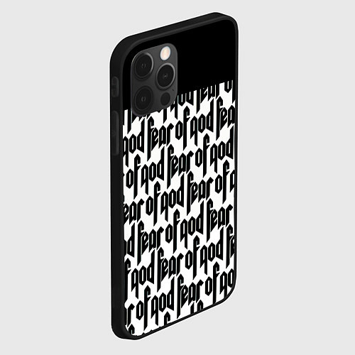 Чехол iPhone 12 Pro Max Fear of God / 3D-Черный – фото 2