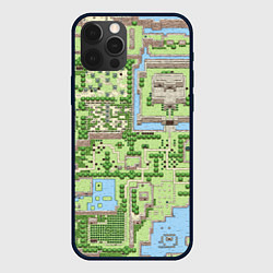 Чехол для iPhone 12 Pro Max Zelda: карта, цвет: 3D-черный