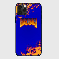 Чехол для iPhone 12 Pro Max Doom x marshmallow, цвет: 3D-черный