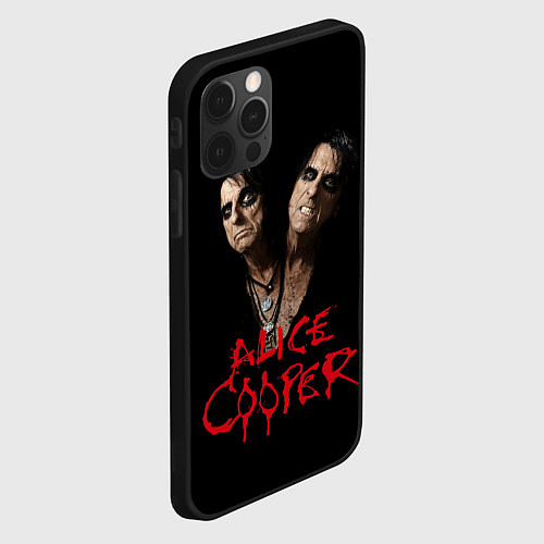 Чехол iPhone 12 Pro Max Alice Cooper paranormal / 3D-Черный – фото 2