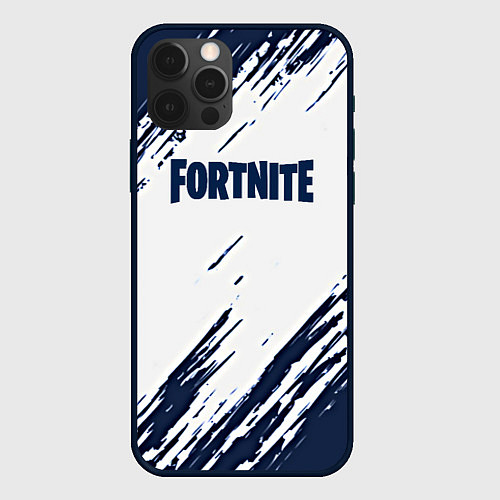 Чехол iPhone 12 Pro Max Fortnite краски / 3D-Черный – фото 1