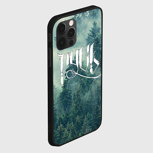 Чехол iPhone 12 Pro Max Русь - славянский лес / 3D-Черный – фото 2
