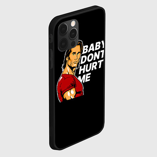 Чехол iPhone 12 Pro Max Baby dont hurt me - Mike OHearn / 3D-Черный – фото 2