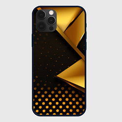 Чехол iPhone 12 Pro Max Золотистая текстура абстракт
