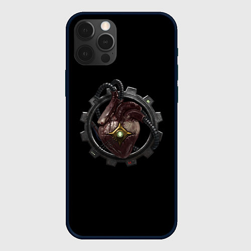 Чехол iPhone 12 Pro Max Сердце механикус стимпанк / 3D-Черный – фото 1