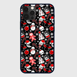 Чехол для iPhone 12 Pro Max Кавайные чудаки, цвет: 3D-черный