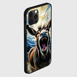Чехол для iPhone 12 Pro Max Крик осла, цвет: 3D-черный — фото 2