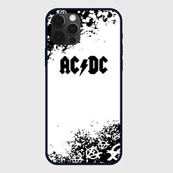 Чехол для iPhone 12 Pro Max AC DC anarchy rock, цвет: 3D-черный
