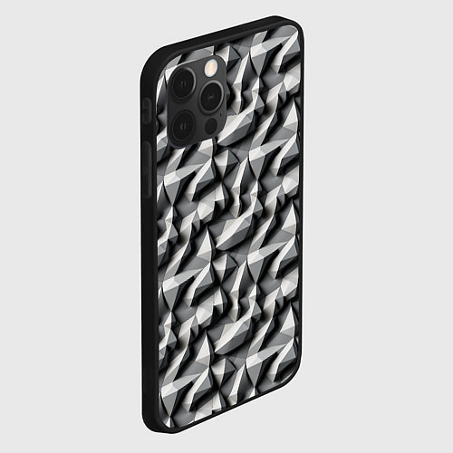 Чехол iPhone 12 Pro Max Камни / 3D-Черный – фото 2