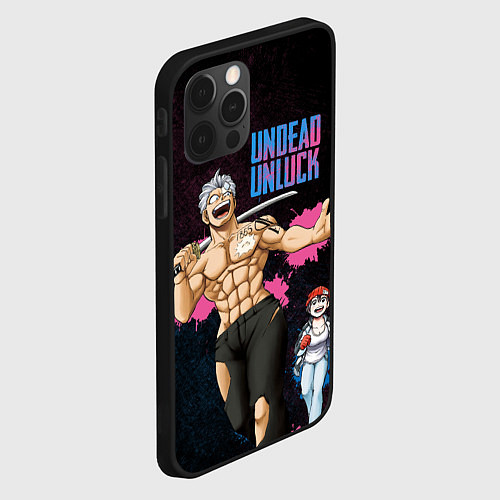 Чехол iPhone 12 Pro Max Undead Unluck - Fuuko and Andy / 3D-Черный – фото 2