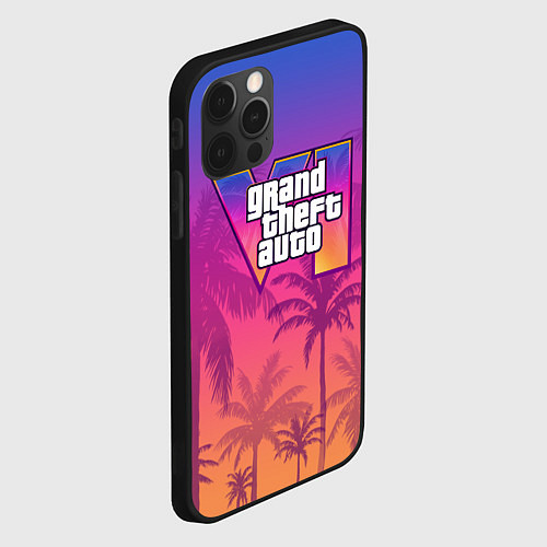 Чехол iPhone 12 Pro Max GTA 6 official / 3D-Черный – фото 2