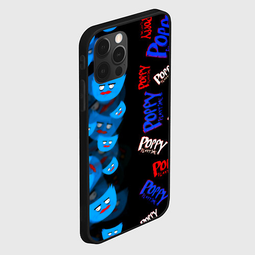 Чехол iPhone 12 Pro Max Poppy Playtime games / 3D-Черный – фото 2