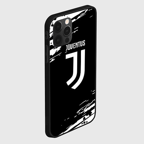 Чехол iPhone 12 Pro Max Juventus спорт краски / 3D-Черный – фото 2