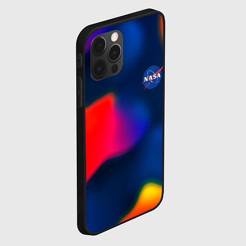 Чехол iPhone 12 Pro Max Nasa gradient sportcolor / 3D-Черный – фото 2