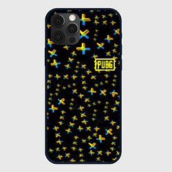 Чехол для iPhone 12 Pro Max PUBG sticker games, цвет: 3D-черный