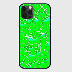 Чехол iPhone 12 Pro Max Светло-зеленый камуфляж