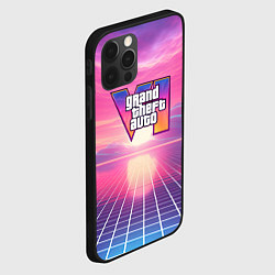 Чехол для iPhone 12 Pro Max GTA 6 Vaporwave, цвет: 3D-черный — фото 2