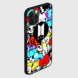 Чехол для iPhone 12 Pro Max Bangtan Boys logo band, цвет: 3D-черный — фото 2