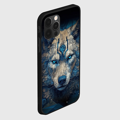 Чехол iPhone 12 Pro Max Fantasy wolf / 3D-Черный – фото 2