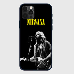 Чехол для iPhone 12 Pro Max Группа Nirvana Курт Кобейн, цвет: 3D-черный