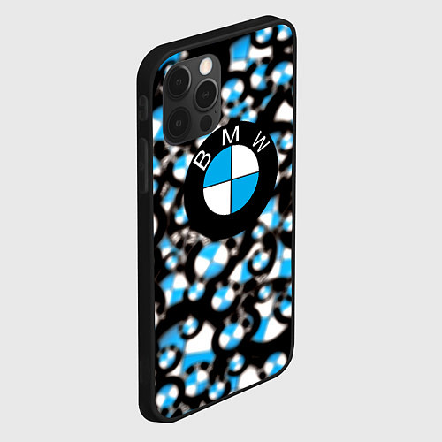 Чехол iPhone 12 Pro Max BMW sportlogo / 3D-Черный – фото 2