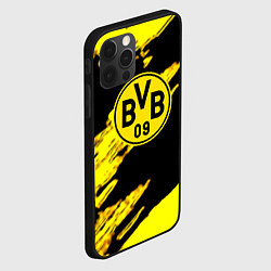 Чехол для iPhone 12 Pro Max Боруссия Дортмунд желтый спорт, цвет: 3D-черный — фото 2