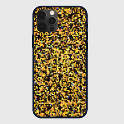Чехол для iPhone 12 Pro Max Золотая мозаика, цвет: 3D-черный