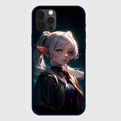 Чехол для iPhone 12 Pro Max Фрирен - светящиеся глаза, цвет: 3D-черный