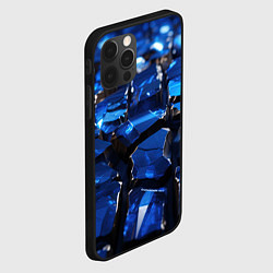 Чехол для iPhone 12 Pro Max Синие яркие кубики, цвет: 3D-черный — фото 2