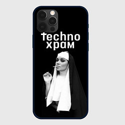 Чехол для iPhone 12 Pro Max Techno храм монашка надменный взгляд, цвет: 3D-черный