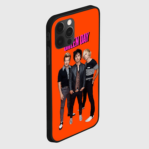 Чехол iPhone 12 Pro Max Green Day trio / 3D-Черный – фото 2