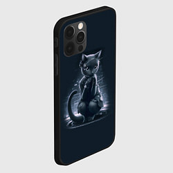 Чехол для iPhone 12 Pro Max Sweet cat - cyberpunk, цвет: 3D-черный — фото 2