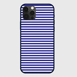 Чехол для iPhone 12 Pro Max Тельняшка моряка, цвет: 3D-черный
