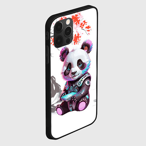 Чехол iPhone 12 Pro Max Funny panda - China / 3D-Черный – фото 2