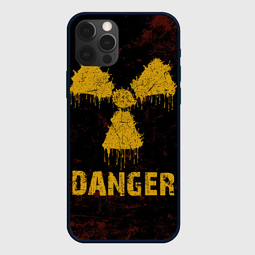 Чехол iPhone 12 Pro Max Опасный человек радиация / 3D-Черный – фото 1