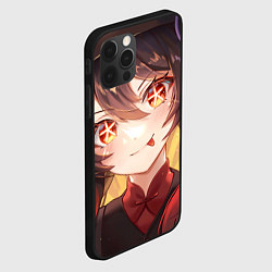 Чехол для iPhone 12 Pro Max Genshin Impact Ху Тао smile, цвет: 3D-черный — фото 2