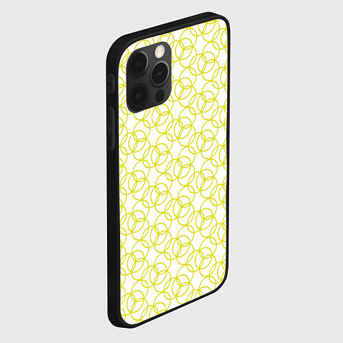 Чехол iPhone 12 Pro Max Круговой узор / 3D-Черный – фото 2