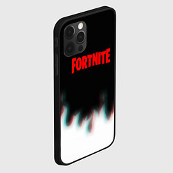 Чехол для iPhone 12 Pro Max Fortnite flame glitch, цвет: 3D-черный — фото 2