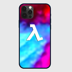 Чехол для iPhone 12 Pro Max Half-life gradient neon city 17, цвет: 3D-черный