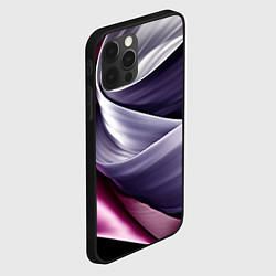 Чехол для iPhone 12 Pro Max Абстрактные волнистые полосы, цвет: 3D-черный — фото 2