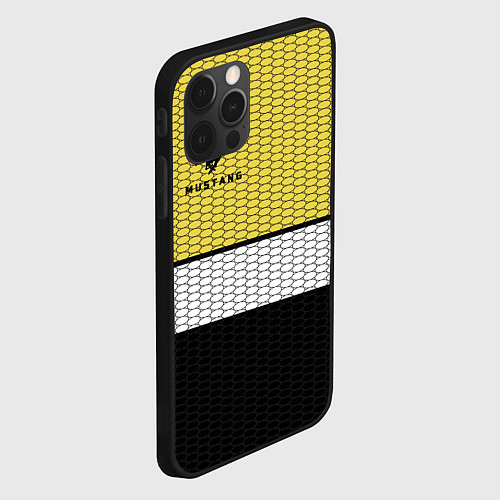 Чехол iPhone 12 Pro Max Мустанг дикий / 3D-Черный – фото 2