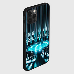 Чехол для iPhone 12 Pro Max Фантастический металлические круг с трубочками, цвет: 3D-черный — фото 2