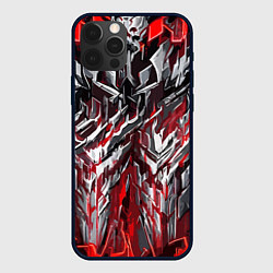 Чехол iPhone 12 Pro Max Острый металл красный