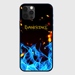 Чехол для iPhone 12 Pro Max Evanescence огонь рок группа, цвет: 3D-черный