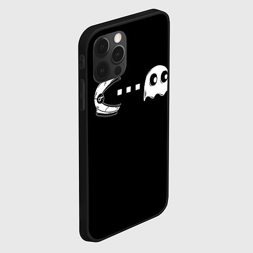 Чехол iPhone 12 Pro Max Spac-man / 3D-Черный – фото 2