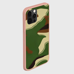 Чехол для iPhone 12 Pro Max Камуфляжная текстура, цвет: 3D-светло-розовый — фото 2