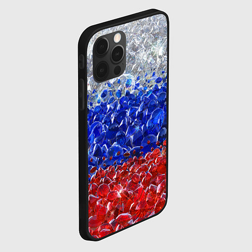 Чехол iPhone 12 Pro Max Российские драгоценные камни / 3D-Черный – фото 2